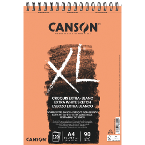 BLOCCO CARTA PER SCHIZZO CANSON XL CROQUIS EXTRA BLANC A4 (21 X 29.7 CM) 90 GR MQ