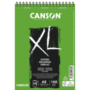 BLOCCO CARTA PER DISEGNO CANSON XL DESSIN A5 (14,8 X 21 CM) 160 GR MQ