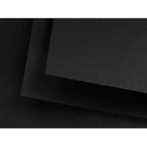 FOGLIO CARTA DA DISEGNO GRANA LISCIA CM 50 X 70 GR MQ 680 FABRIANO BLACK BLACK