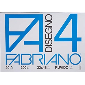 ALBUM DA DISEGNO FABRIANO F4 RUVIDO 33 X 48 CM 200 GR MQ