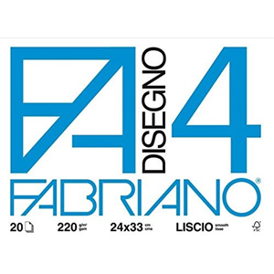 ALBUM DA DISEGNO FABRIANO F4 LISCIO 33 X 48 CM 220 GR MQ