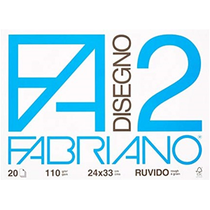 ALBUM DA DISEGNO FABRIANO F2 RUVIDO 24 X 33 CM 110 GR MQ